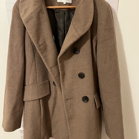 Calvin Klein Jackets & Blazers - 60%WoolCalvin Klein Tan Wool Blend Coat